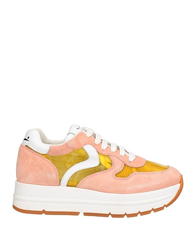 VOILE BLANCHE Sneakers Blush Leather, Textile fibres