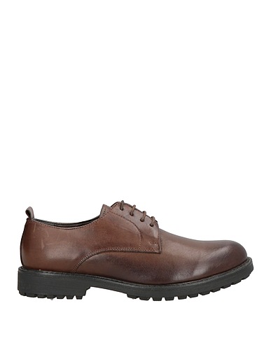 OVER/D Laced shoes Chocolate brown Leather