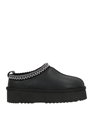 DIVINE FOLLIE Mules και τσόκαρα Μαύρο Δέρμα