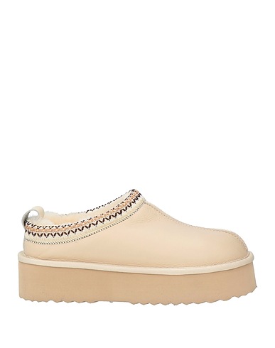 DIVINE FOLLIE Mules et sabots Blanc cassé Cuir