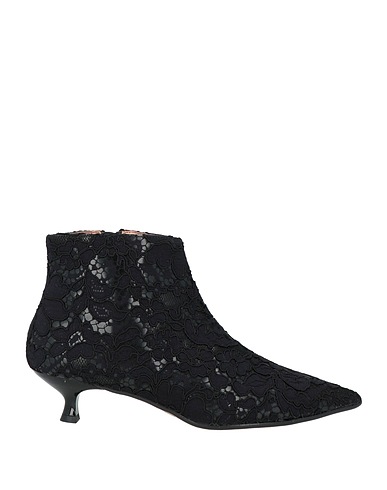 DIVINE FOLLIE Ankle boot Black Textile fibers