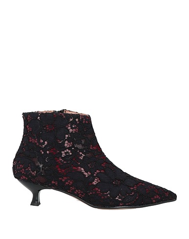 DIVINE FOLLIE Ankle boot Black Textile fibers