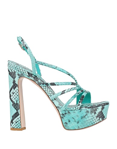 LE SILLA Sandals Turquoise Leather