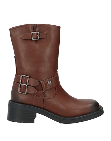 TUA BY BRACCIALINI Ankle boot Brown Textile fibres