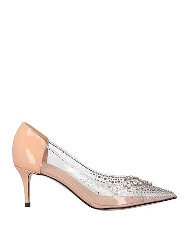 LE SILLA Pump TRASPARENTE Textile fibers, Leather