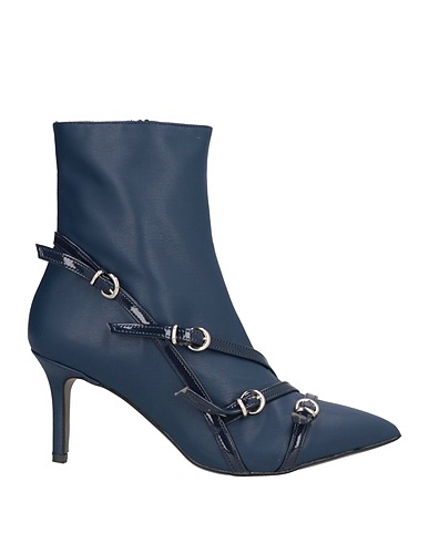DIVINE FOLLIE Ankle boot Navy blue Textile fibres
