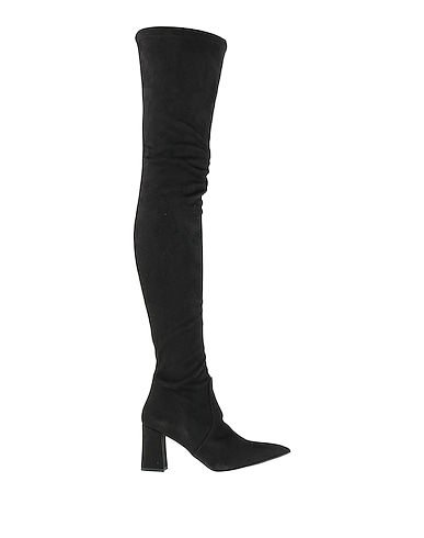 DIVINE FOLLIE Boots NERO Textile fibers