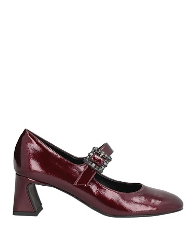 DIVINE FOLLIE Pump Burgundy Textile fibers