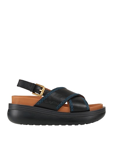 SEE BY CHLOÉ Sandals Black Leather