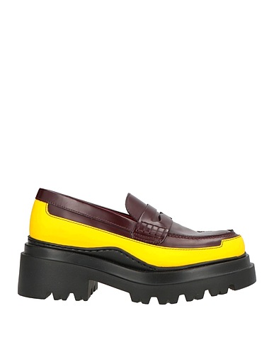 PLAN C Loafers Yellow Leather