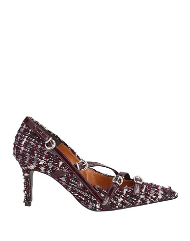 DIVINE FOLLIE Pump Burgundy Textile fibers