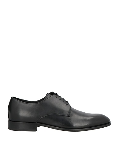 GIOVANNI CONTI Laced shoes Black Calfskin