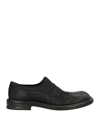 MATTIA CAPEZZANI Mocassino Nero Pelle, Fibre tessili