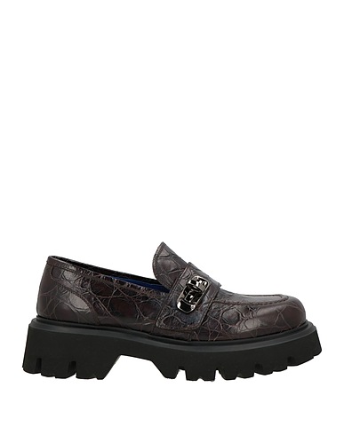 GIOVANNI CONTI Loafers Dark brown Leather