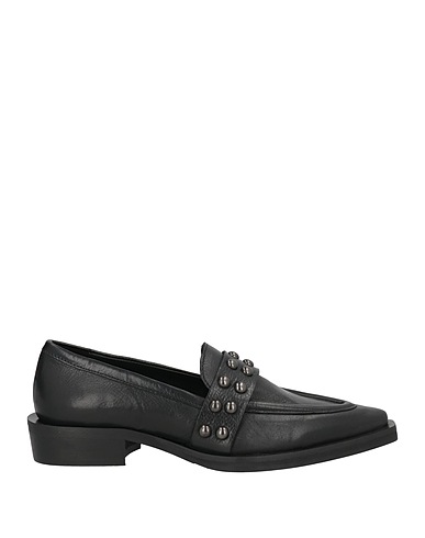 DIVINE FOLLIE Loafers Black Leather