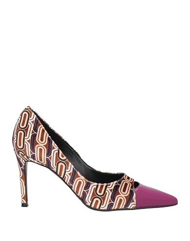 DIVINE FOLLIE Pump Camel Textile fibers, Leather