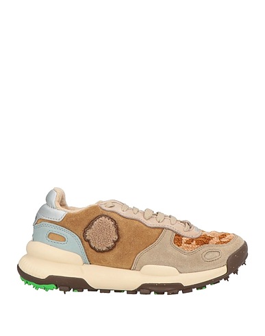 SATORISAN Sneakers Beige Leather, Textile fibres