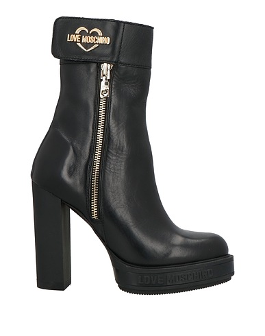 LOVE MOSCHINO Ankle boot Black Calfskin