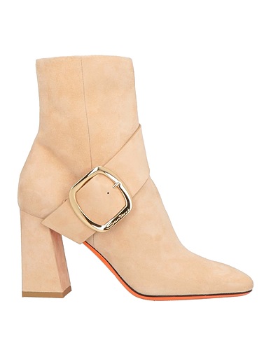 SANTONI Ankle boot Beige Leather