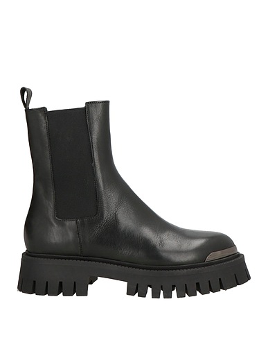 NILA & NILA Stivaletti Nero Pelle di vitello, Fibre tessili