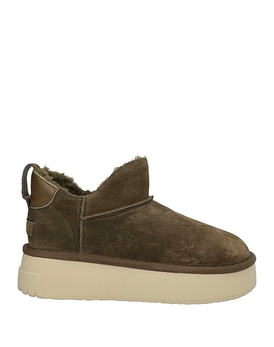 COLORS OF CALIFORNIA Ankle boot Military green Leather, Textile fibres