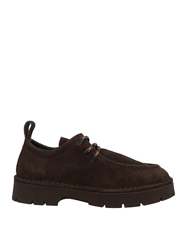PANCHIC Laced shoes Dark brown Leather