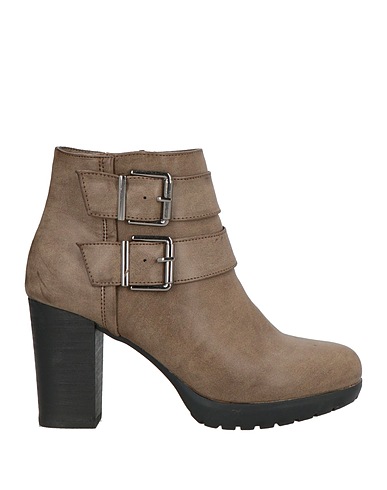 FRANCESCO MILANO Ankle boot Khaki Textile fibers