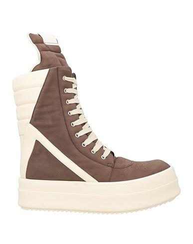 RICK OWENS Sneakers Testa di moro Pelle