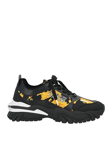 VERSACE JEANS COUTURE Sneakers Black Textile fibres, Other Fibres