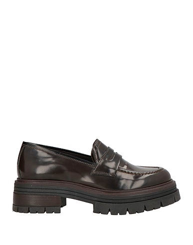 LES TULIPES Loafers Dark brown Leather