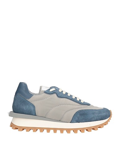 ELEVENTY Sneakers Pastel blue Leather, Textile fibres