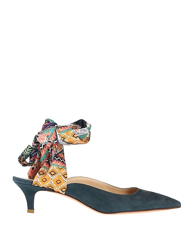 FABIO RUSCONI Pumps Marineblau Leder