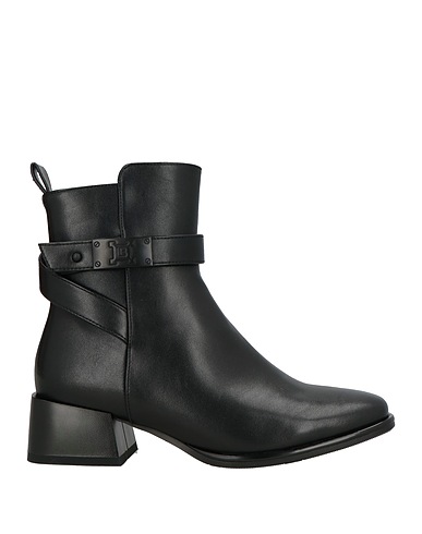 LAURA BIAGIOTTI Ankle boot Black Textile fibres
