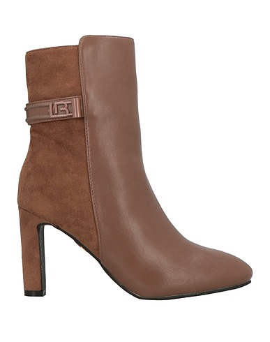 LAURA BIAGIOTTI Ankle boot Taupe Textile fibres