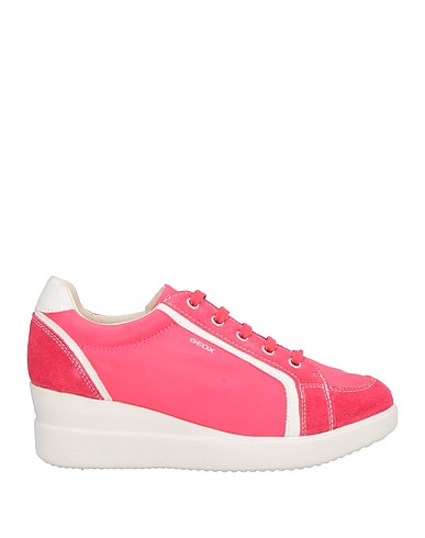 GEOX Sneakers Fuchsia Leather, Textile fibers