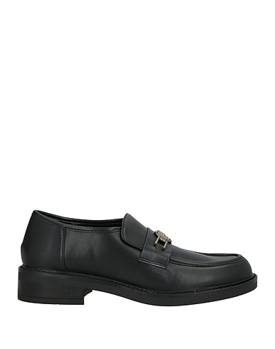 LAURA BIAGIOTTI Loafers Black Textile fibres