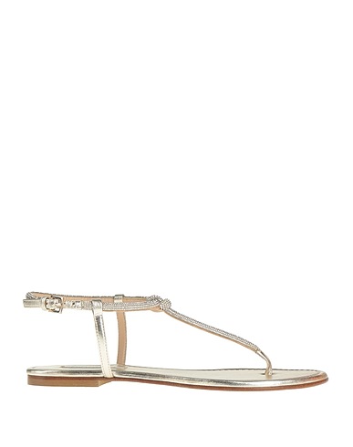 NINALILOU Flip flops Platinum Leather