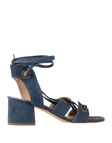 FABIO RUSCONI Sandals Slate blue Leather