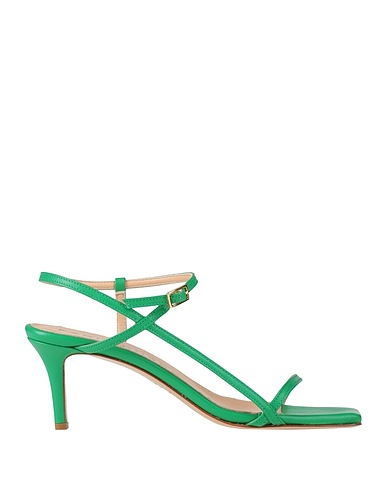 FABIO RUSCONI Sandals Green Leather