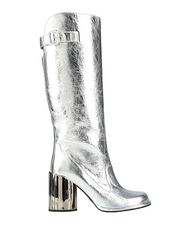 AMI ALEXANDRE MATTIUSSI Stiefel Silber Leder