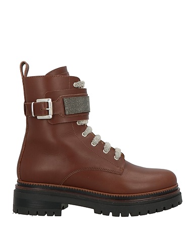 ELEVENTY Ankle boot Brown Leather