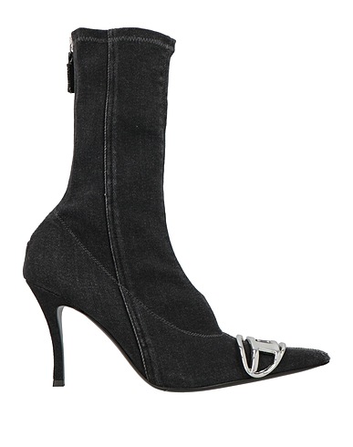 DIESEL Ankle boot Black Textile fibres