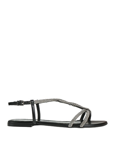 NINALILOU Sandals Black Leather