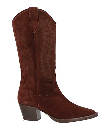 ANNA F. Boots Chocolate brown Leather
