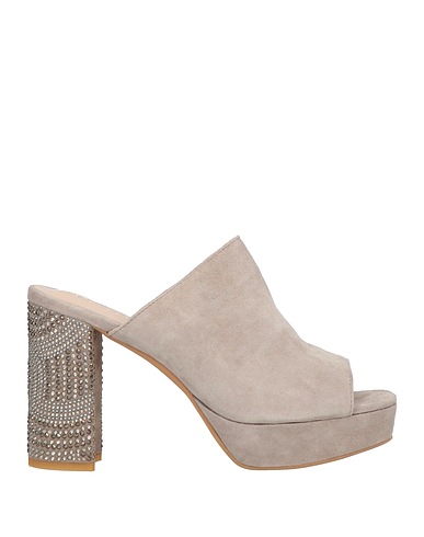 ALMA EN PENA. Sandals Light grey Leather