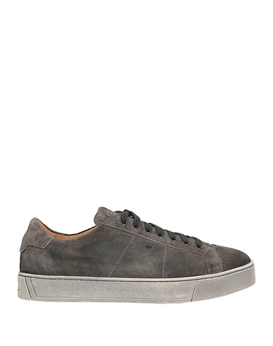SANTONI Sneakers Charcoal Leather