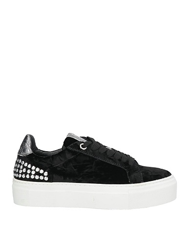 JANET SPORT Sneakers Black Textile fibers, Leather