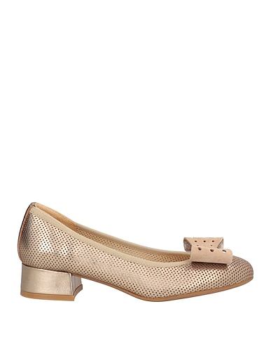 MELLUSO Ballerinas Platin Leder