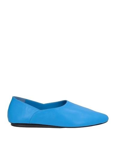 JIL SANDER Ballet flats Azure Leather
