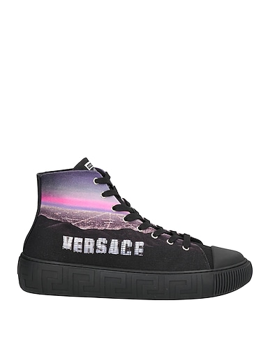 VERSACE Trainers NERO Textile fibres